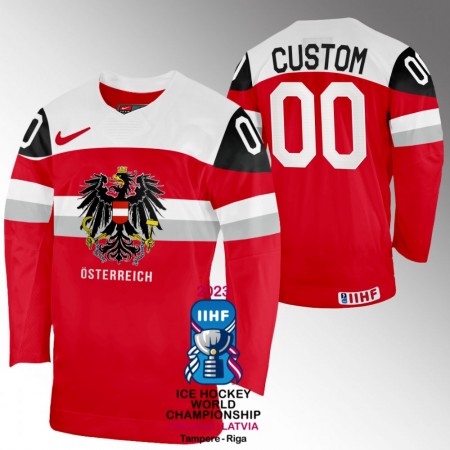 Maillot de Hockey Australie Personnaliser IIHF World Championship 2023 Rouge - Homme Maillot de Hockey Australie Personnaliser IIHF World Championship 2023 Rouge - Homme
